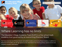 Tablet Screenshot of educationvillage.org.uk